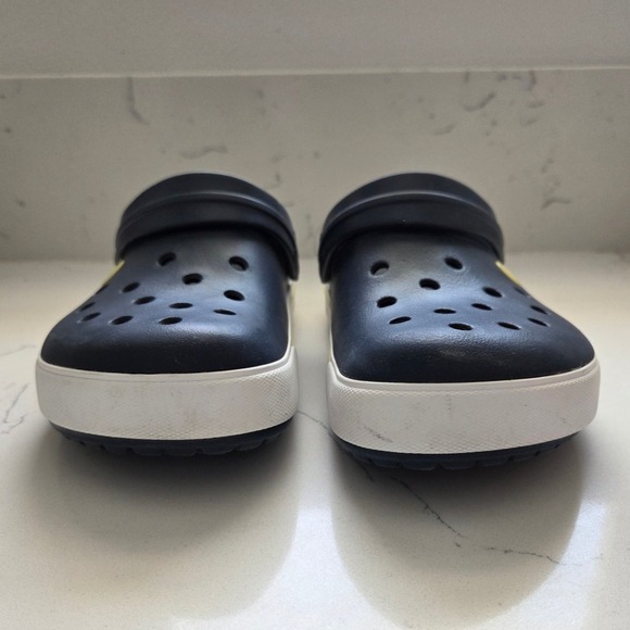 Crocs Unisex‎ Crocband Navy Blue/Yellow Clog Men's 7/Women's 9 Beach Gardening - Picture 2 of 6